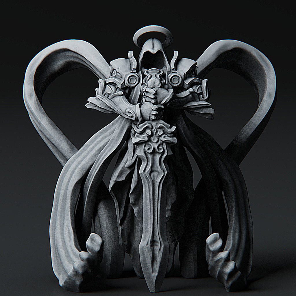 Miniatura Arcangelo sentinella deva planetar guerriero Tyrael difensore spirito miniatura 3D resina per dungeons and dragons dnd