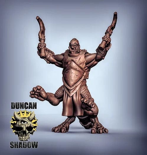 Miniatura Dragon Ogre in carica drago Shaggoth centauro gigante miniatura 3D resina per dungeons and dragons dnd
