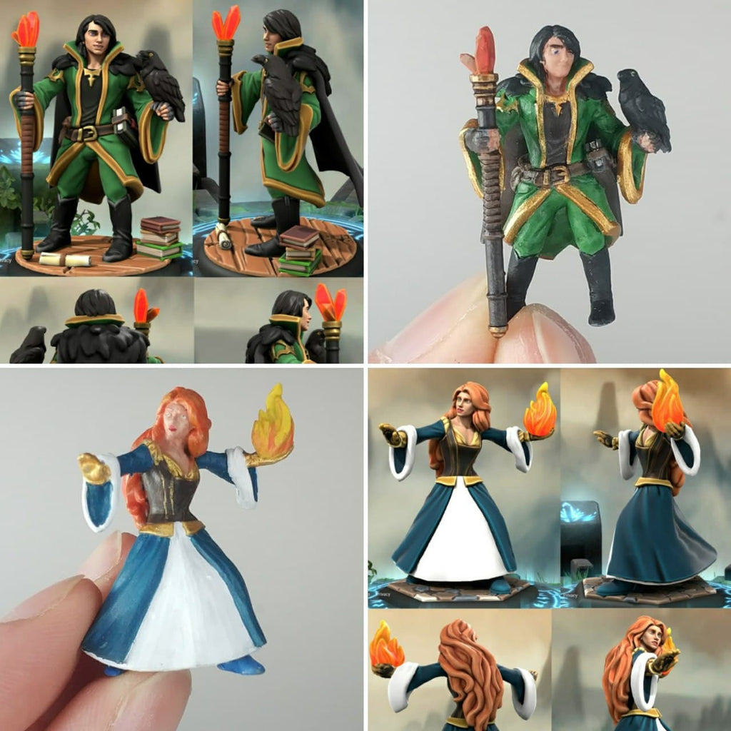 Miniatura-Custom Stampa personalizzata di Miniatura da file 3D personaggio personalizzato per giochi da tavolo e di ruolo heroforge per dungeons and dragons dnd