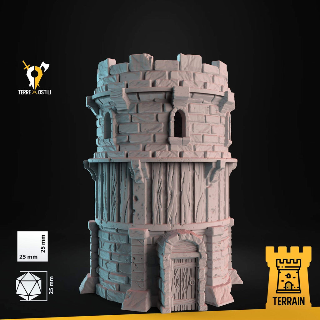 Scenico Torre di guardia avvistamento edificio fantasy scenico per dungeons and dragons dnd