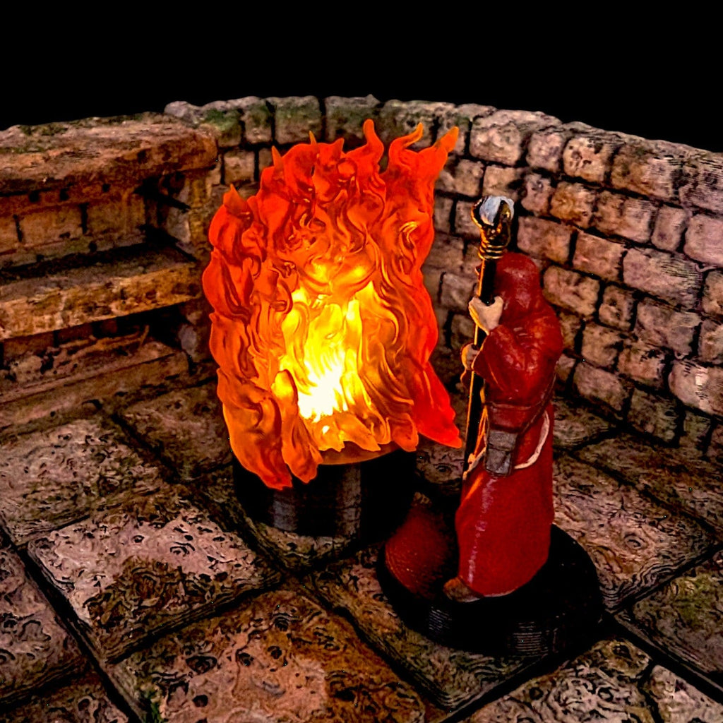 Accessorio Braciere Pozzo LED fuoco effetto fiamma tremolante | Marker fuoco per Dungeons and Dragons per dungeons and dragons dnd