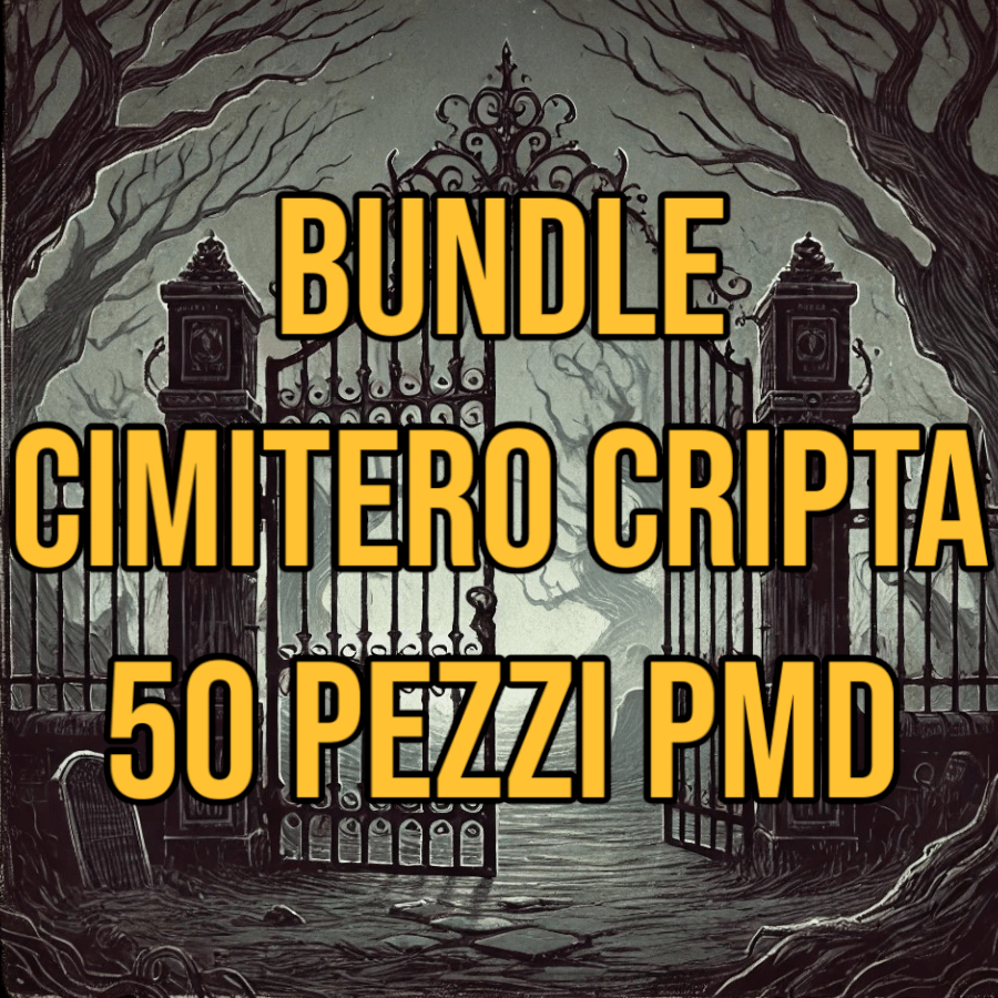 Scenico Bundle Cimitero | Cripta | Foresta Spettrale - bundle set dungeon Modulare 50 pezzi - DB - PMD per dungeons and dragons dnd