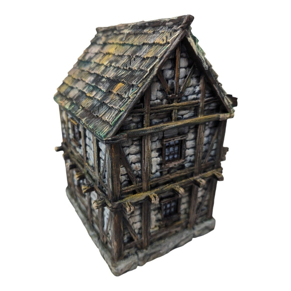 Scenico Casa contadino di legno e pietra città edificio fantasy scenico per dungeons and dragons dnd