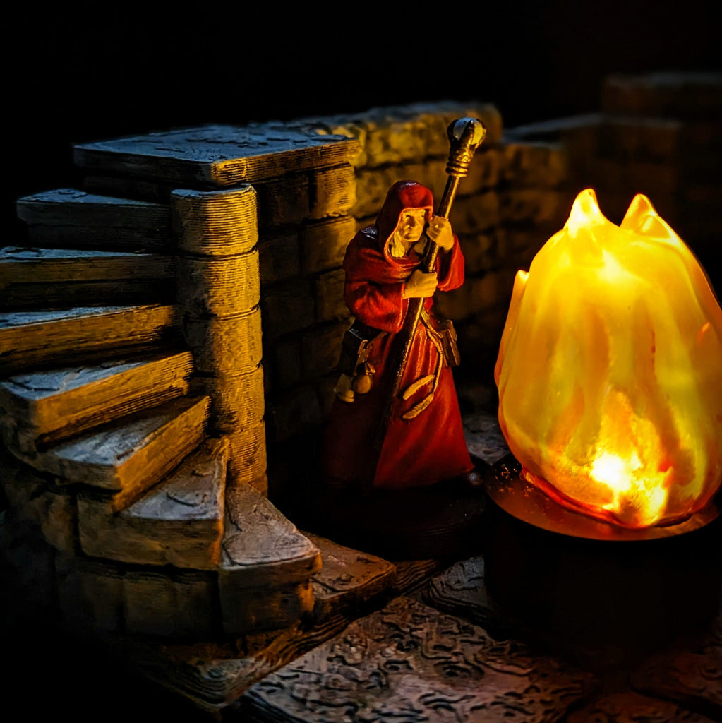 Accessorio Fuoco LED effetto fiamma tremolante | Marker fuoco per Dungeons and Dragons per dungeons and dragons dnd