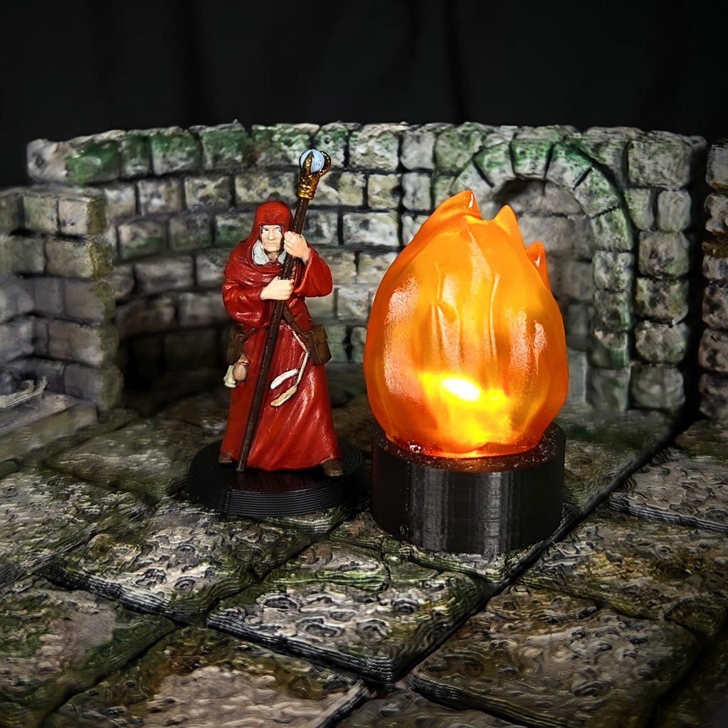 Accessorio Fuoco LED effetto fiamma tremolante | Marker fuoco per Dungeons and Dragons per dungeons and dragons dnd