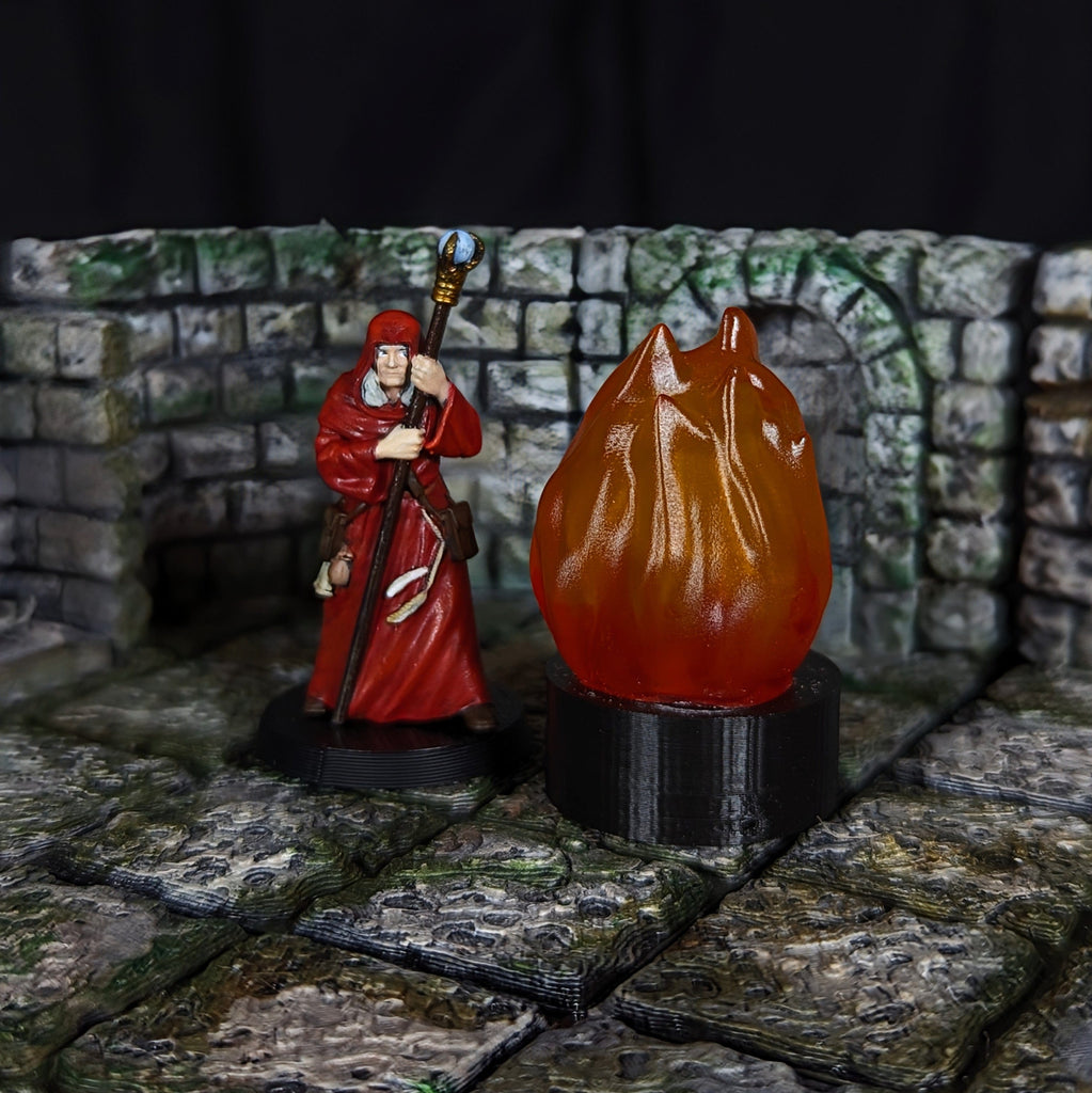 Accessorio Fuoco LED effetto fiamma tremolante | Marker fuoco per Dungeons and Dragons per dungeons and dragons dnd