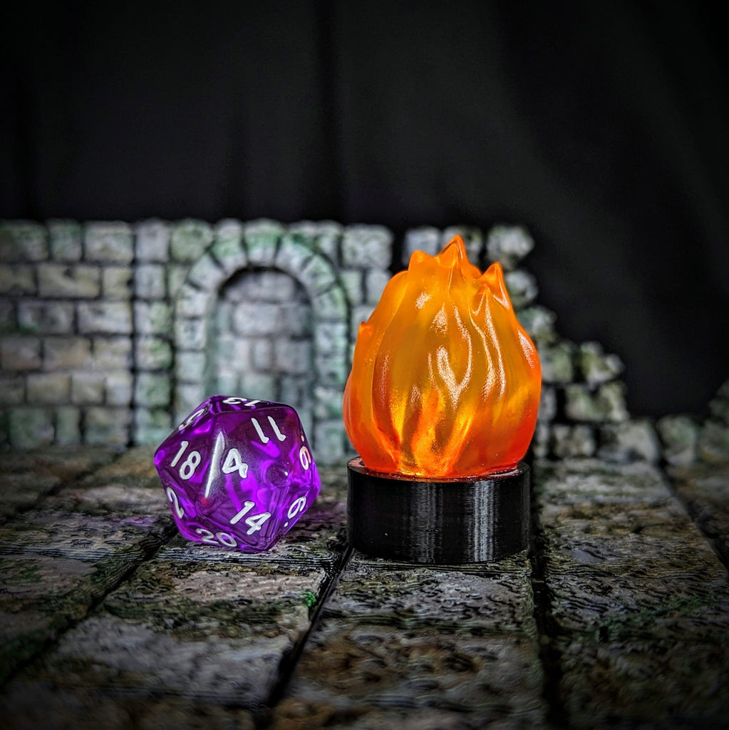 Accessorio Fuoco LED effetto fiamma tremolante | Marker fuoco per Dungeons and Dragons per dungeons and dragons dnd