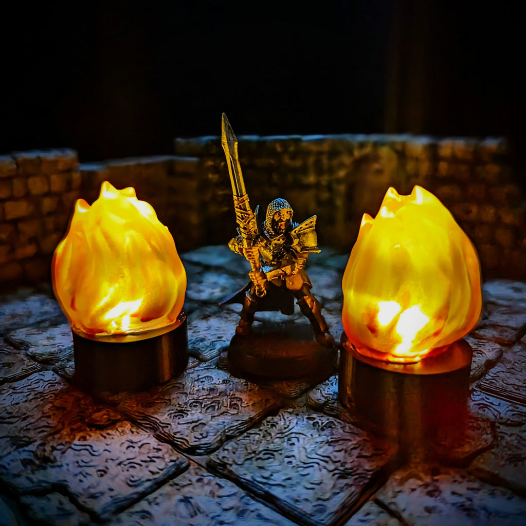 Accessorio Fuoco LED effetto fiamma tremolante | Marker fuoco per Dungeons and Dragons per dungeons and dragons dnd