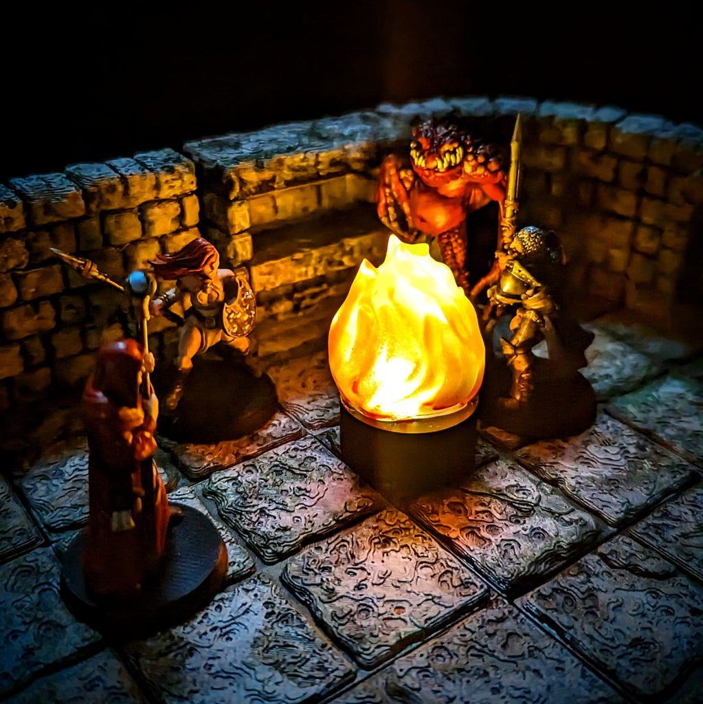 Accessorio Fuoco LED effetto fiamma tremolante | Marker fuoco per Dungeons and Dragons per dungeons and dragons dnd