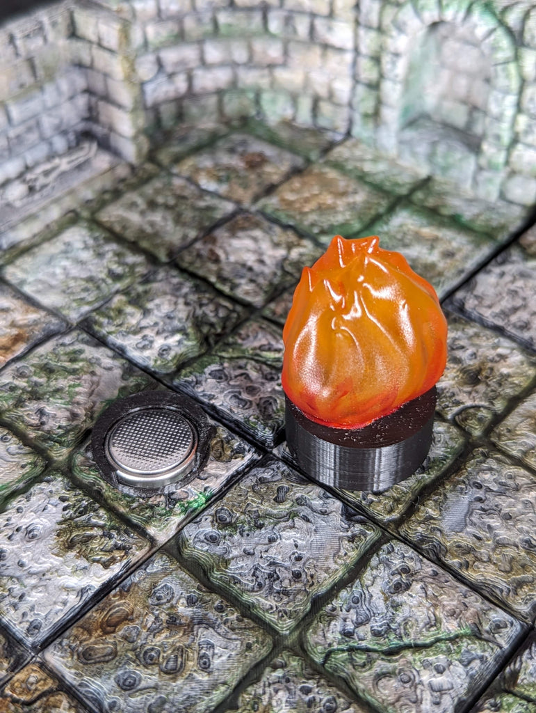 Accessorio Fuoco LED effetto fiamma tremolante | Marker fuoco per Dungeons and Dragons per dungeons and dragons dnd