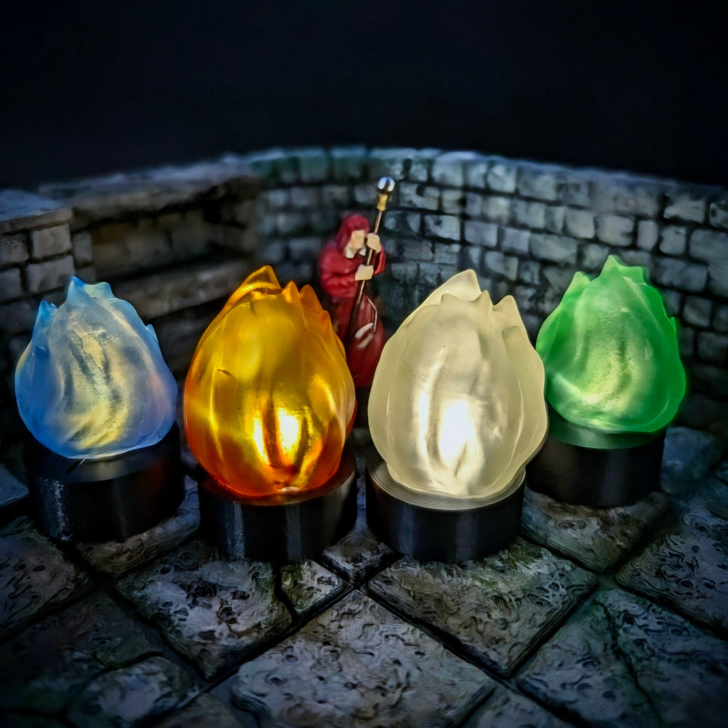 Accessorio Fuoco LED effetto fiamma tremolante | Marker fuoco per Dungeons and Dragons per dungeons and dragons dnd