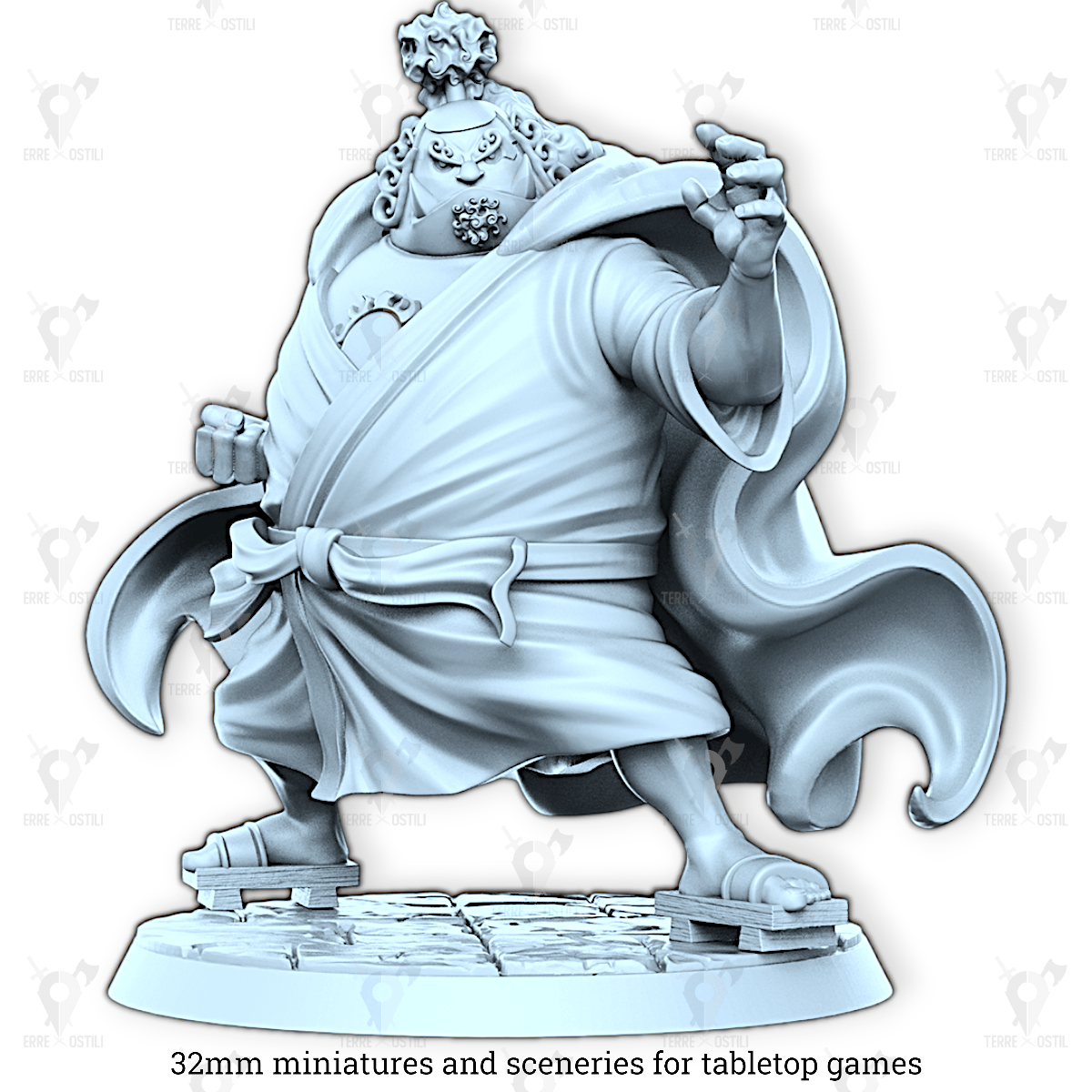 Pechetruite – Miniatura Friar Stone Monk (Frate Monaco Di Pietra) – Reaper Bones 77206 – 40mm – Non Dipinta Per Giochi Di Ruolo
