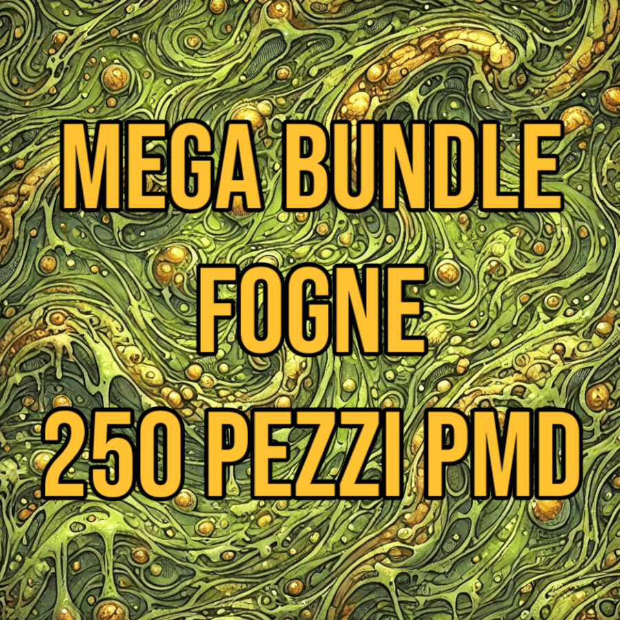 Scenico Mega Bundle Fogne | Sotterranei - bundle set dungeon Modulare 250 pezzi - DB - PMD per dungeons and dragons dnd