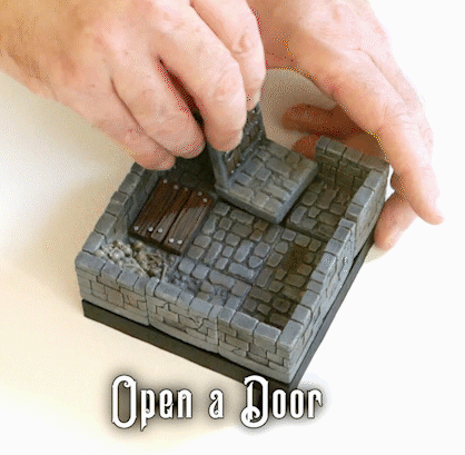 Scenico Muro dungeon - blocco singolo Dungeon Modulare  - DB - PMD per dungeons and dragons dnd