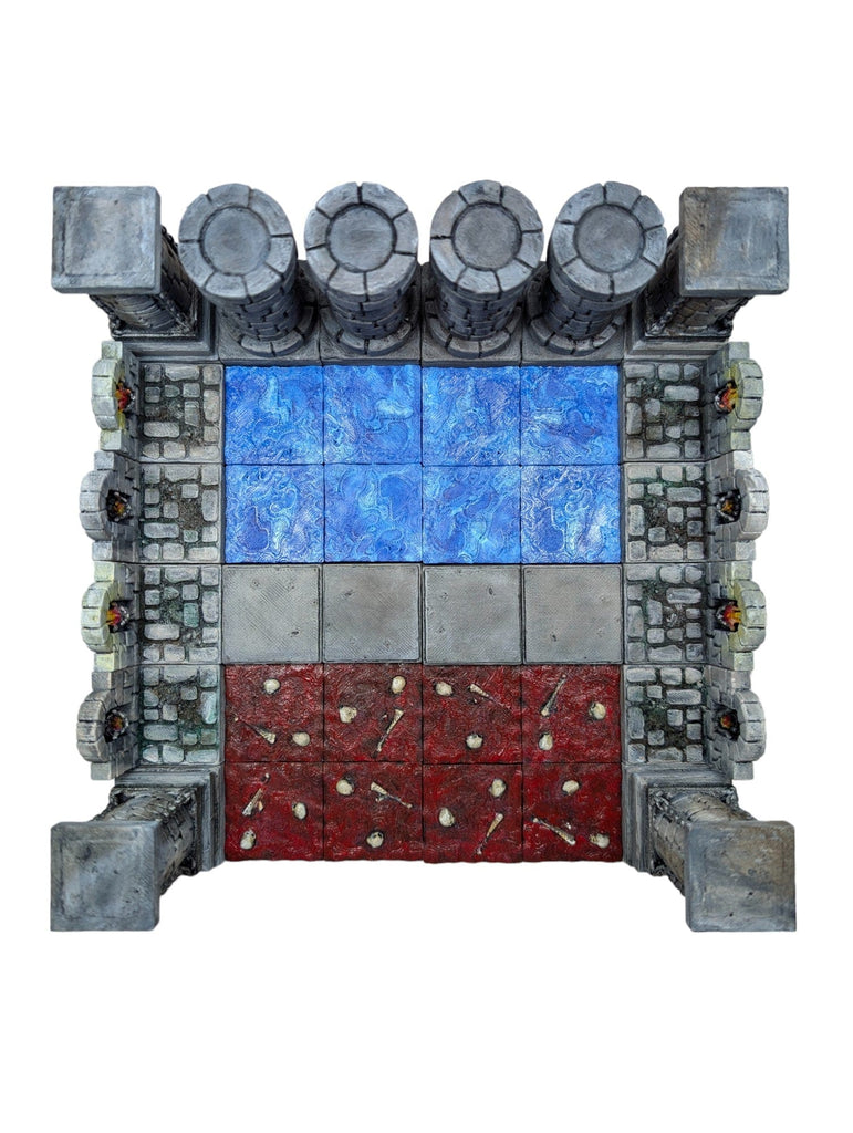 Scenico Stanza dungeon 4 - sala dei sacrifici - bundle set dungeon Modulare 36 pezzi - DB - PMD per dungeons and dragons dnd