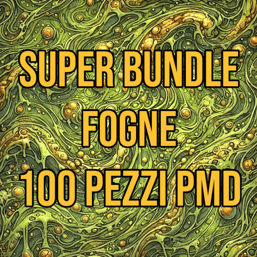 Scenico Super Bundle Fogne | Sotterranei - bundle set dungeon Modulare 100 pezzi - DB - PMD per dungeons and dragons dnd