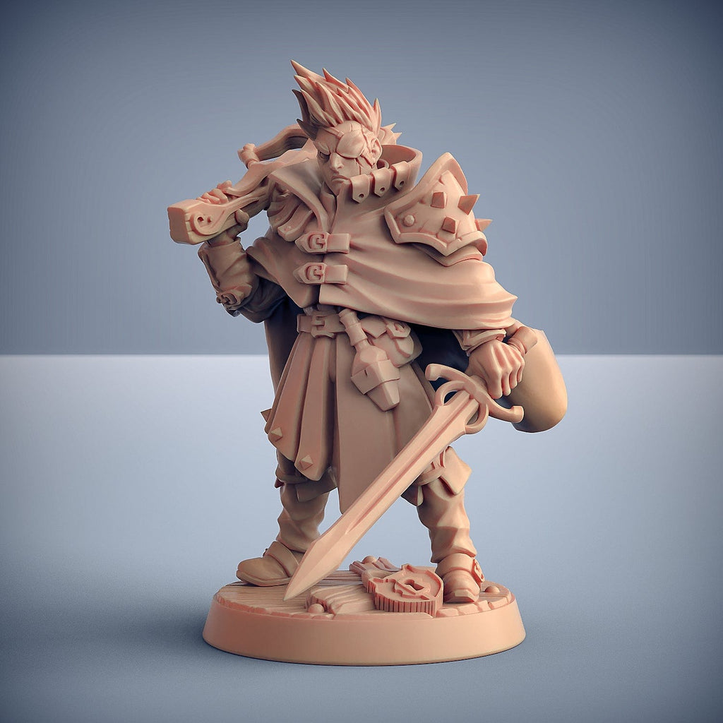 Miniatura Aaron Umano ladro ranger cacciatore di mostri | miniatura 3D resina per dungeons and dragons dnd