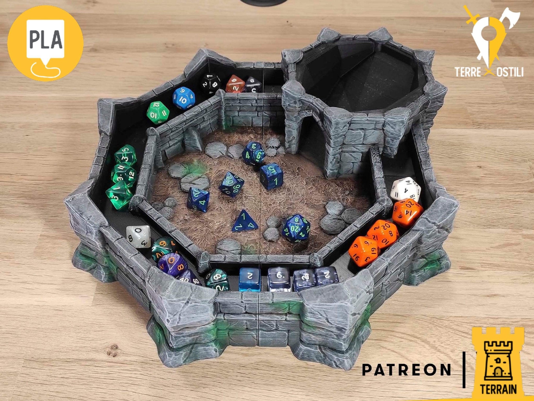 Torre Per Dadi A Forma Di Cannone In Resina - Rullo Portatile Per D&D E Giochi Da Tavolo - 4