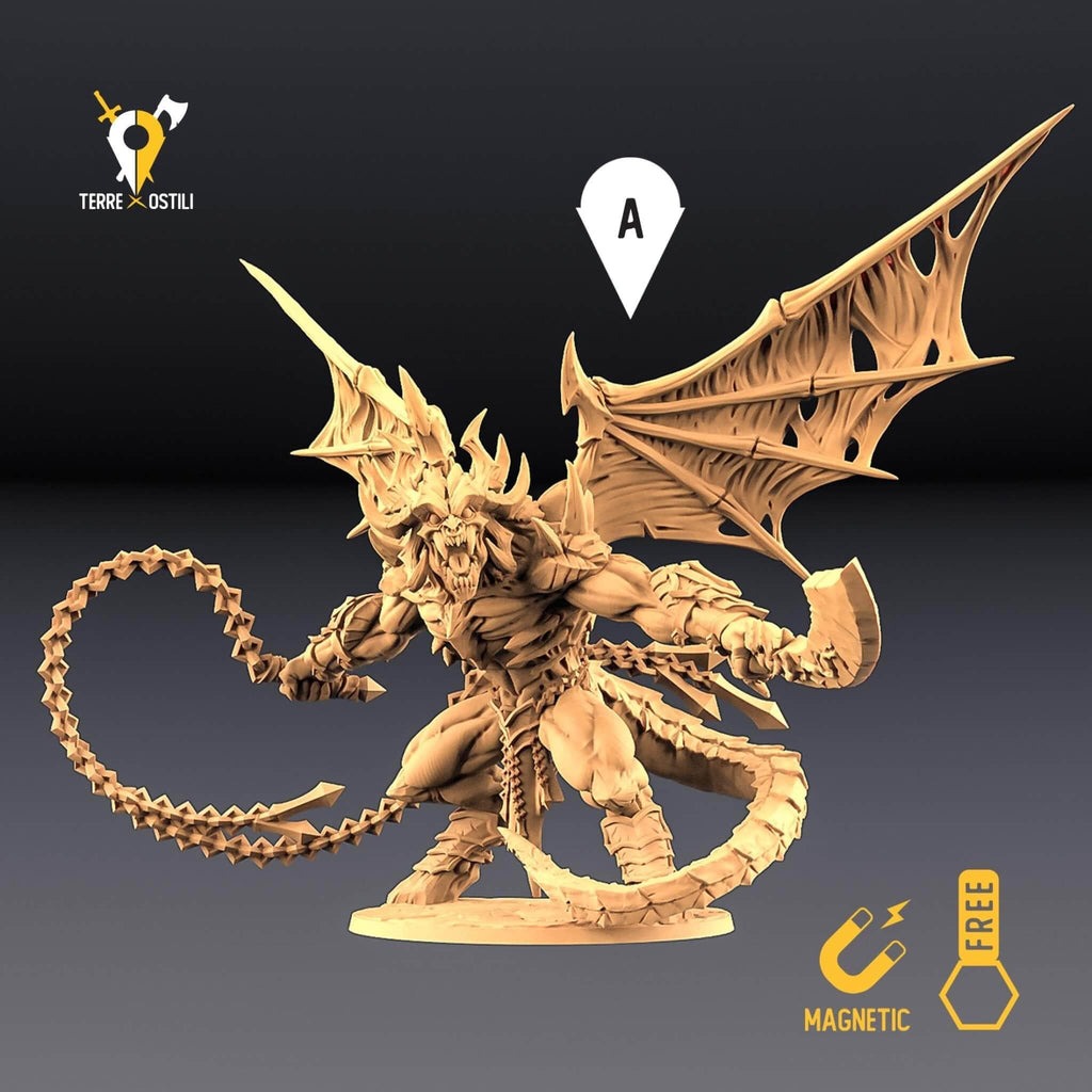 Miniatura Balor Balrog demone immondo miniatura 3D per dungeons and dragons dnd