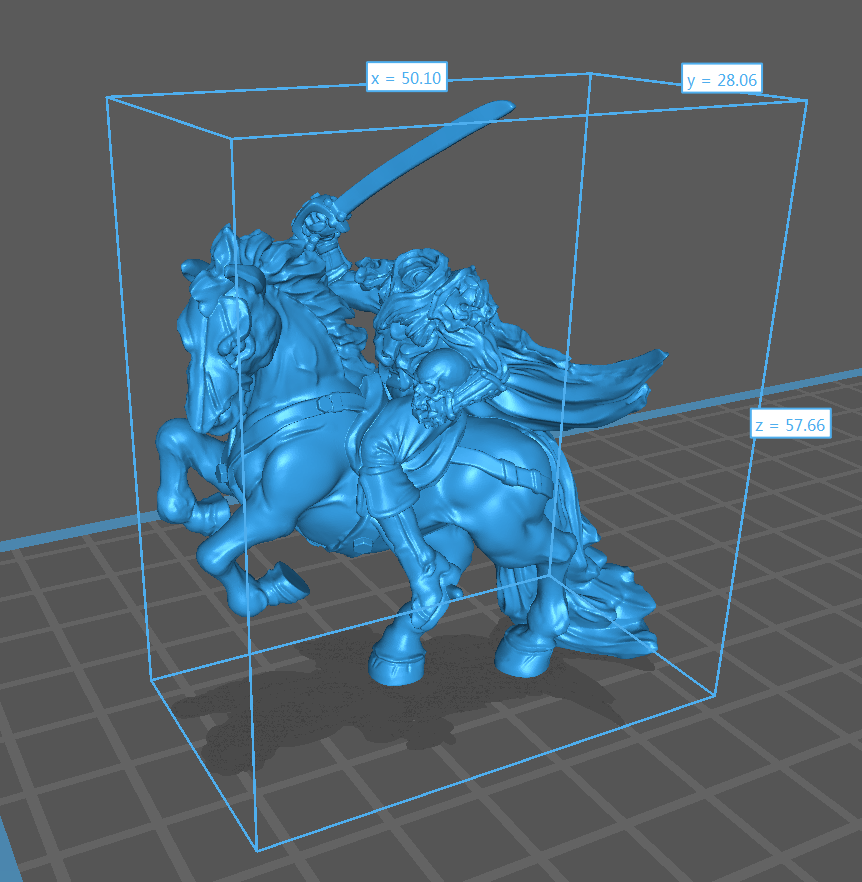 Miniatura Cavaliere senza testa non morto incubo redivivo miniatura 3D resina per dungeons and dragons dnd