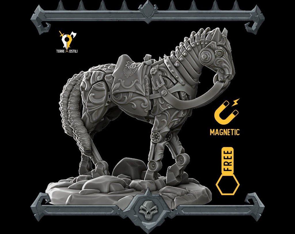 Miniatura Cavallo meccanico miniatura per dungeons and dragons dnd