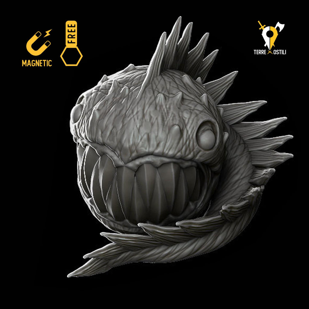 Miniatura Devourer divoratore pesce Piranha mostruoso miniatura 3d resina per dungeons and dragons dnd