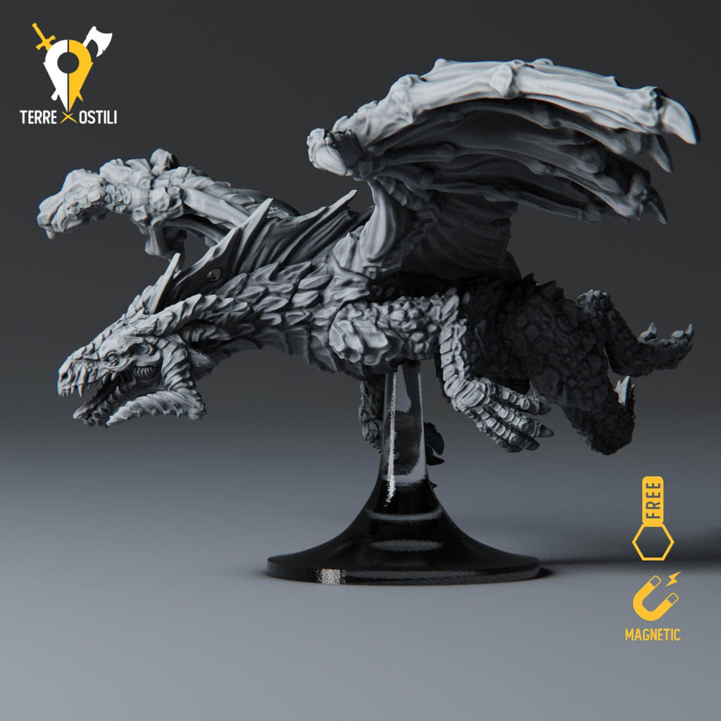 Miniatura Drago nero anziano adulto miniatura per dungeons and dragons dnd