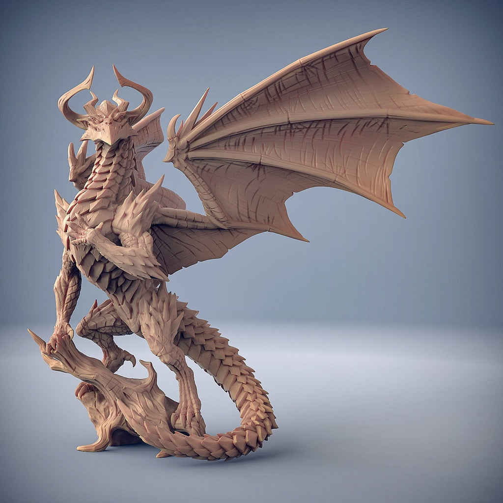 Miniatura Drago nero kromatur l'antico Nicol bolas miniatura 3D resina per dungeons and dragons dnd