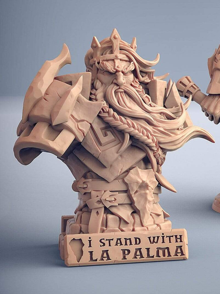 Busto Efesto gigante del fuoco fabbro busto resina alta qualità miniatura per dungeons and dragons dnd