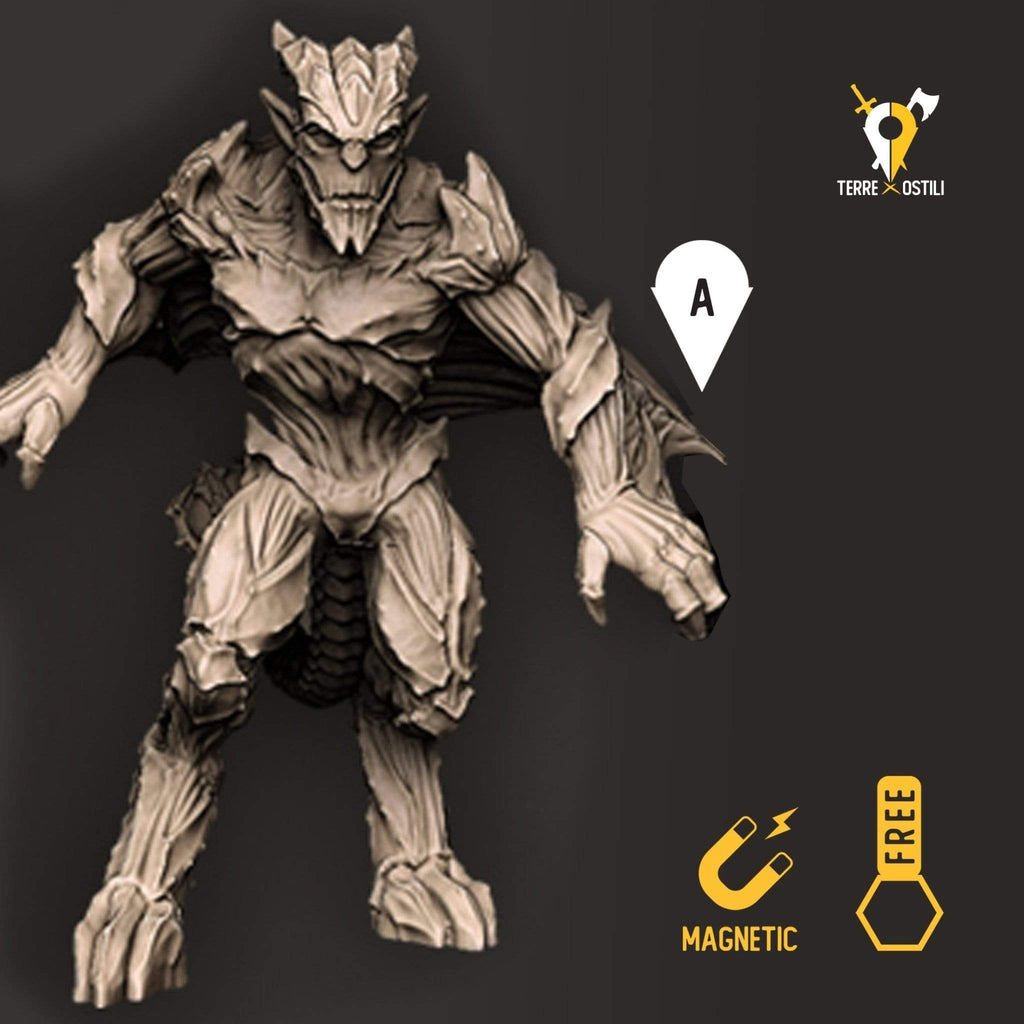 Miniatura Gargoyle statua elementale miniatura 3D per dungeons and dragons dnd