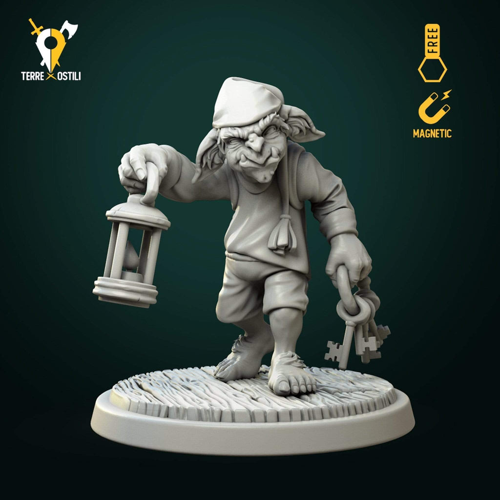 Miniatura Goblin guardiano custode miniatura per dungeons and dragons dnd