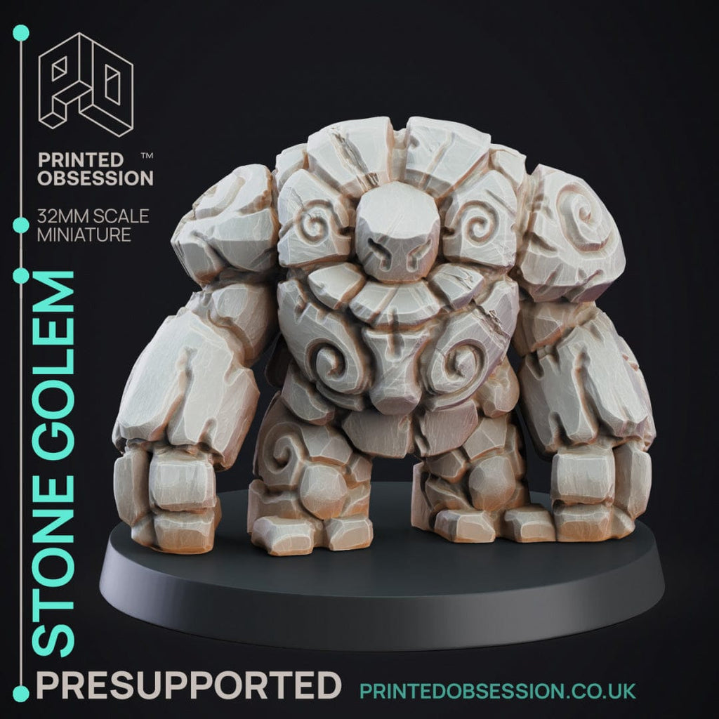 Miniatura Golem pietra rovine costrutto guardiano foresta spirito miniatura 3D resina per dungeons and dragons dnd