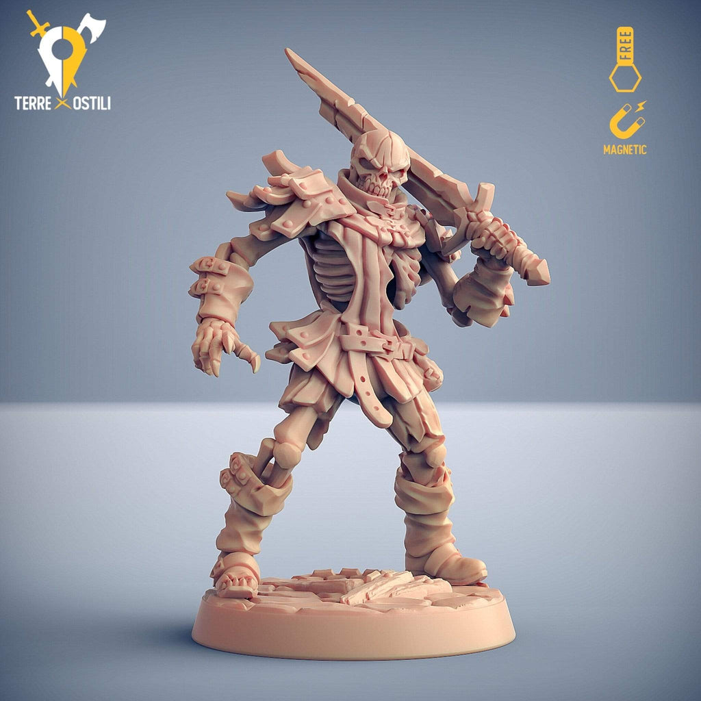 Miniatura Guerriero scheletrico scheletro miniatura per dungeons and dragons dnd