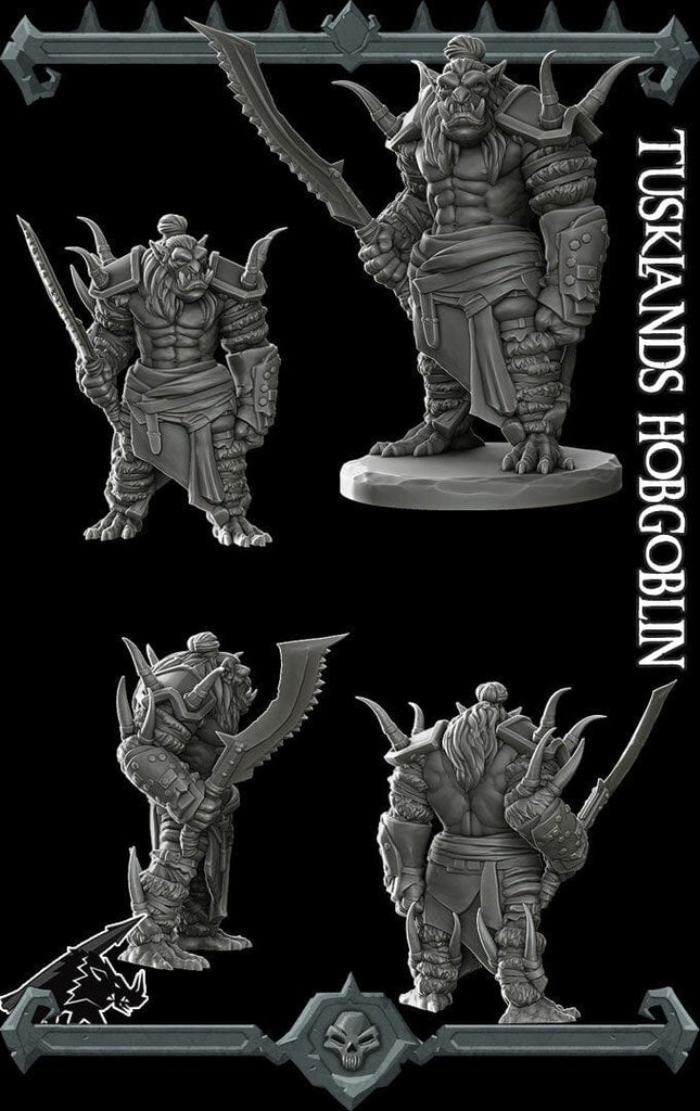 Miniatura Hobgoblin capitano guerriero miniatura 3d resina per dungeons and dragons dnd