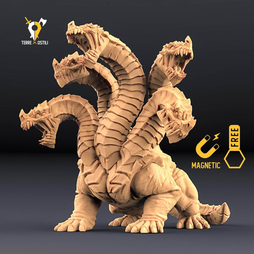 Miniatura Idra rettile gigante mostruosità miniatura 3D per dungeons and dragons dnd