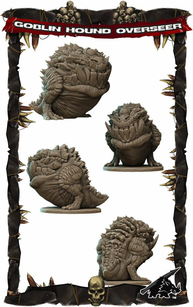 Miniatura Mastino mostro cacciatore di goblin miniatura 3d resina per dungeons and dragons dnd