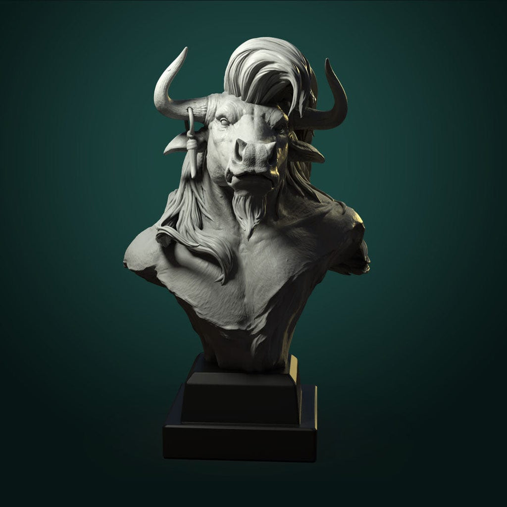 Busto Minotauro uomo bestia busto resina alta qualità miniatura per dungeons and dragons dnd