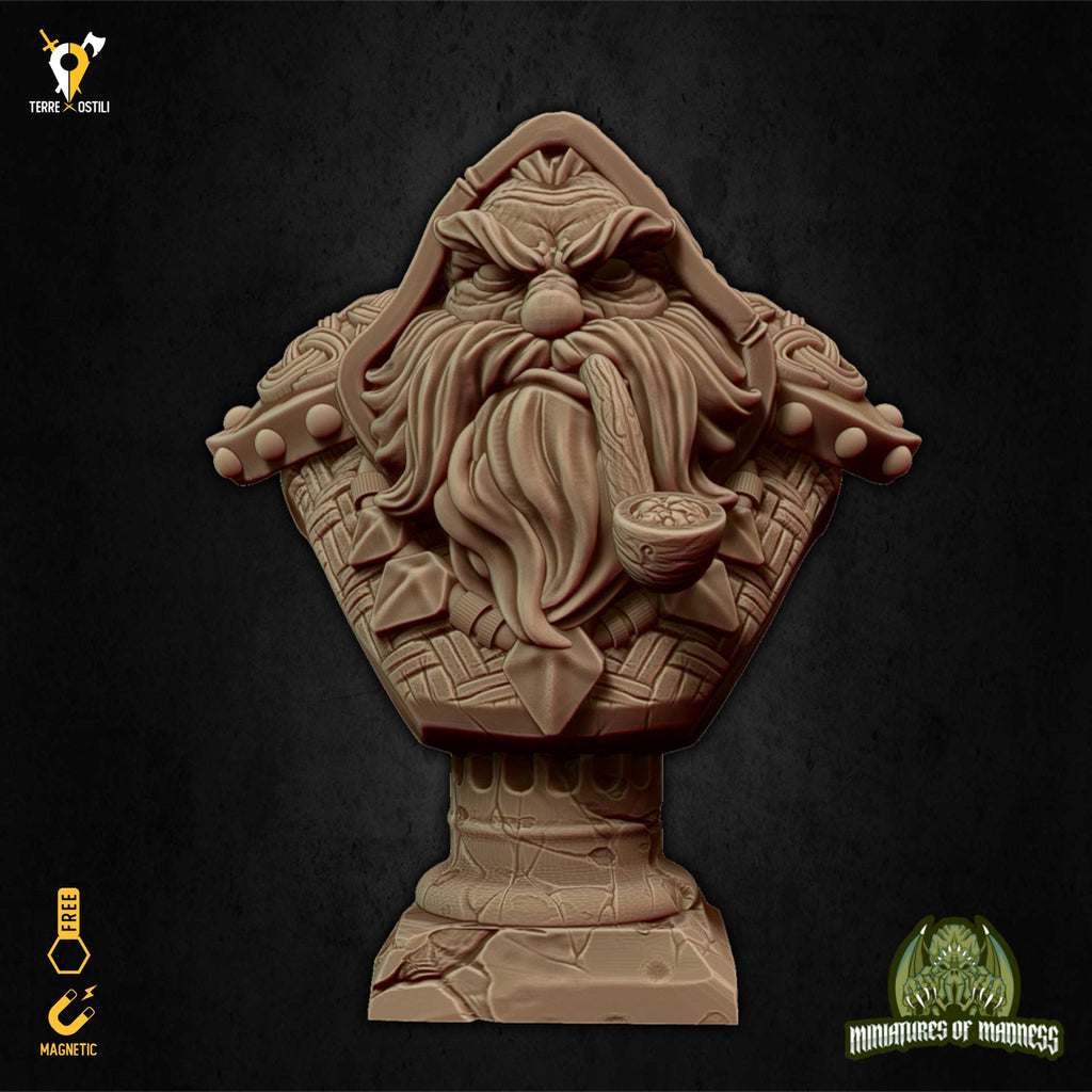 Busto Nano warlock busto resina alta qualità miniatura per dungeons and dragons dnd