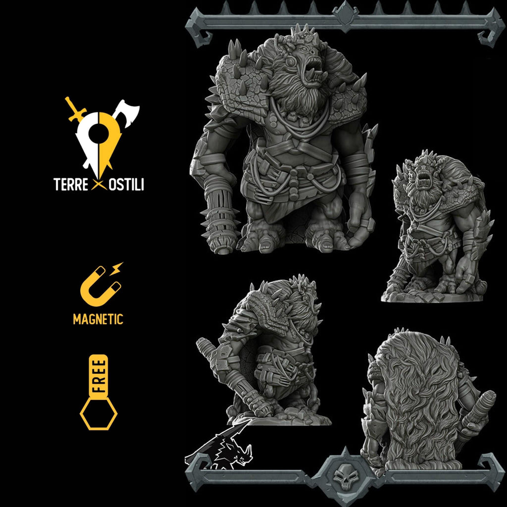Miniatura Ogre sovrano re miniatura per dungeons and dragons dnd