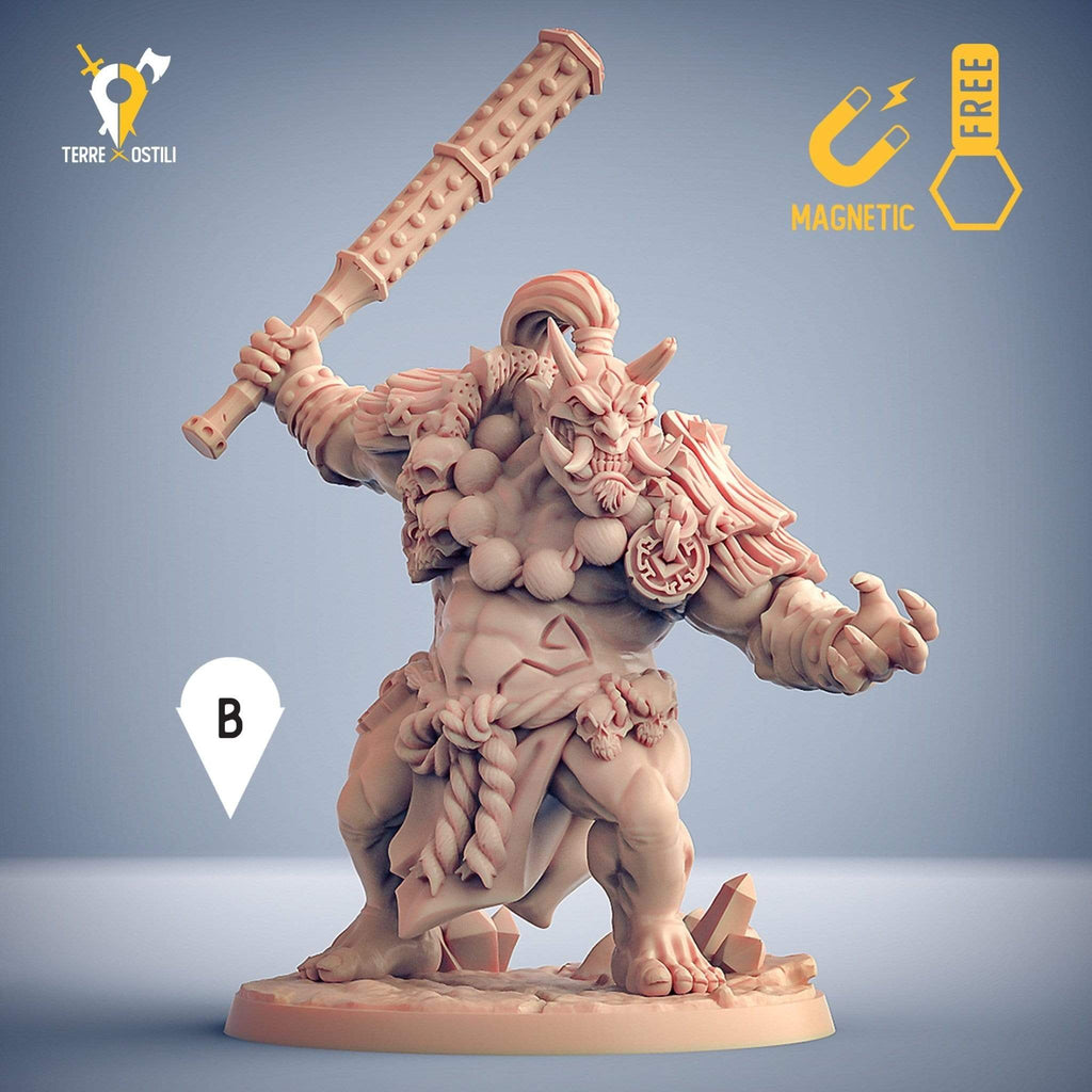 Miniatura Oni guerriero guardiano miniatura per dungeons and dragons dnd