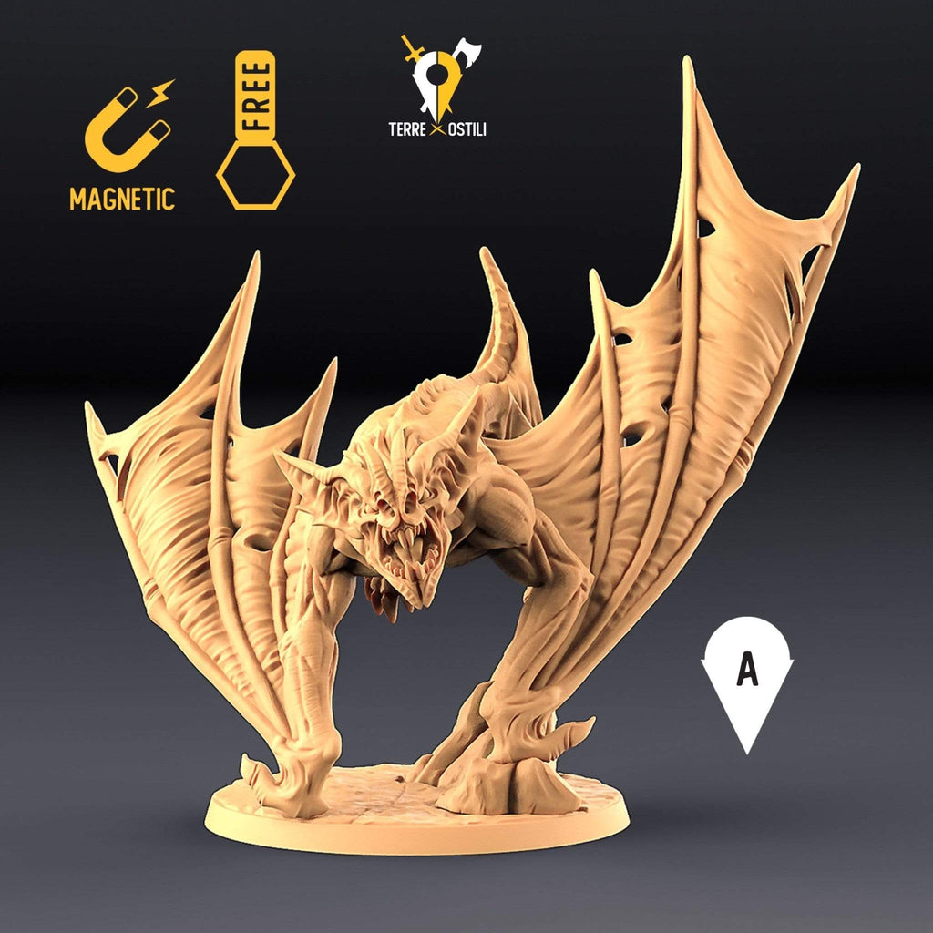 Miniatura Pipistrello crudele mostruoso bestia miniatura 3D per dungeons and dragons dnd