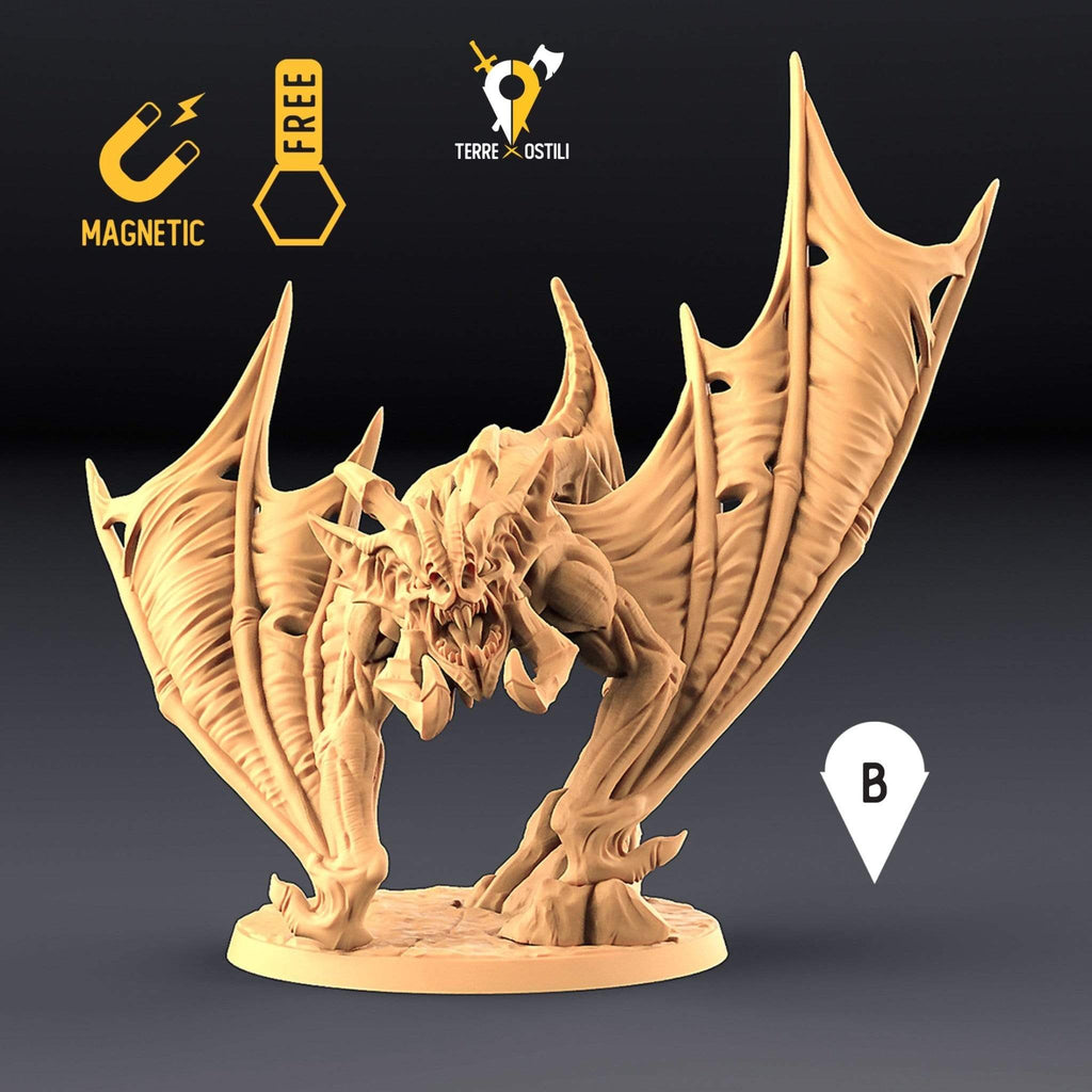 Miniatura Pipistrello crudele mostruoso bestia miniatura 3D per dungeons and dragons dnd