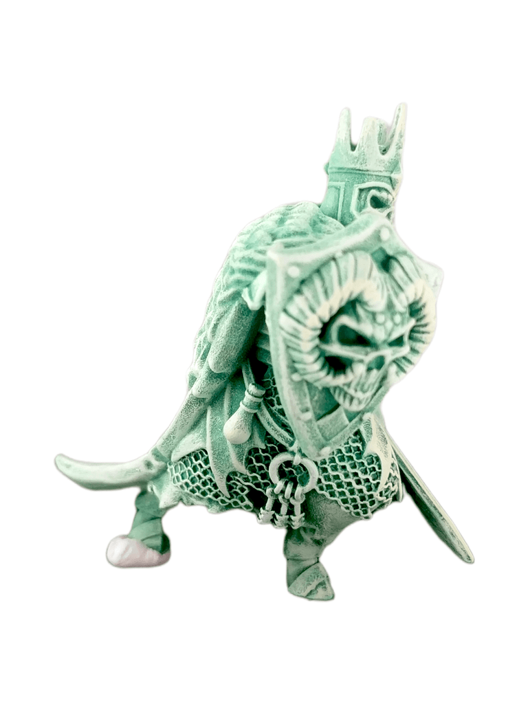 Miniatura Re dei morti lich scheletro non morto cavaliere antipaladino lotr anelli miniatura 3D resina per dungeons and dragons dnd