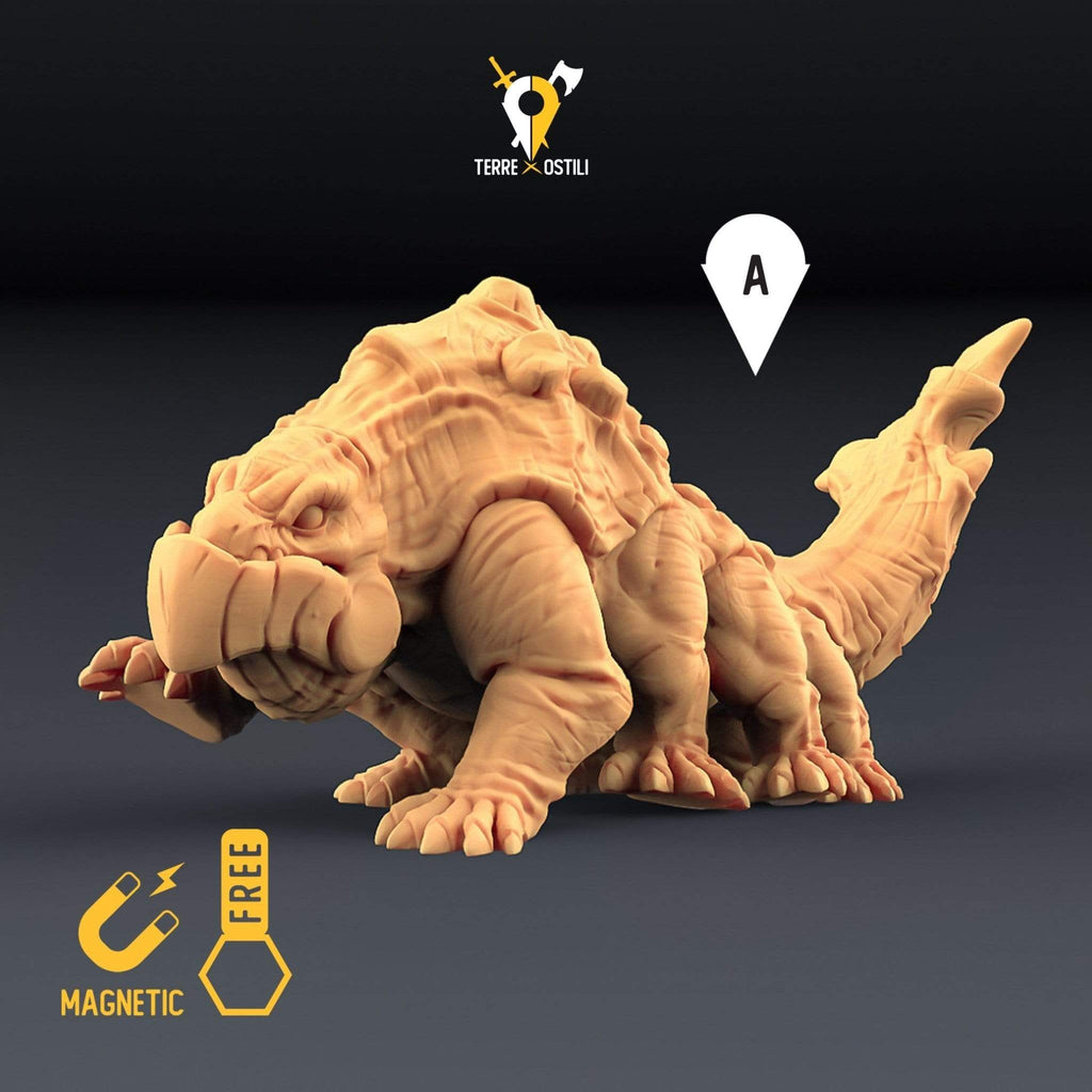 Miniatura Salamandra bestia miniatura 3D per dungeons and dragons dnd