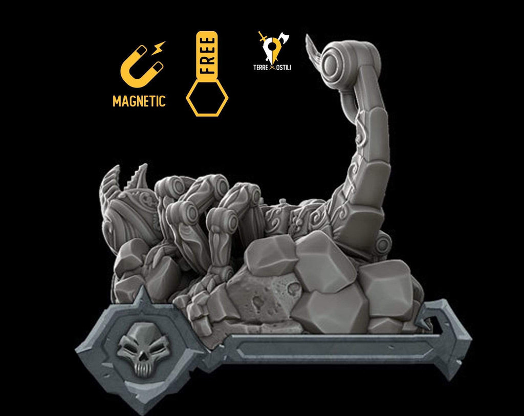 Miniatura Scorpione meccanico miniatura per dungeons and dragons dnd
