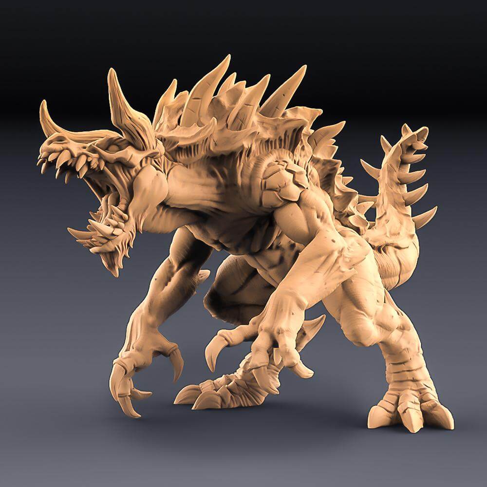 Miniatura Tarrasque terrasque colosso immortale miniatura 3D per dungeons and dragons dnd