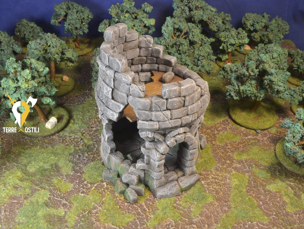 Scenico Torre rovina castello edificio fantasy scenico per dungeons and dragons dnd
