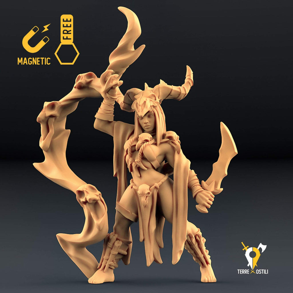 Miniatura Umana necromante warlock umanoide miniatura 3D per dungeons and dragons dnd