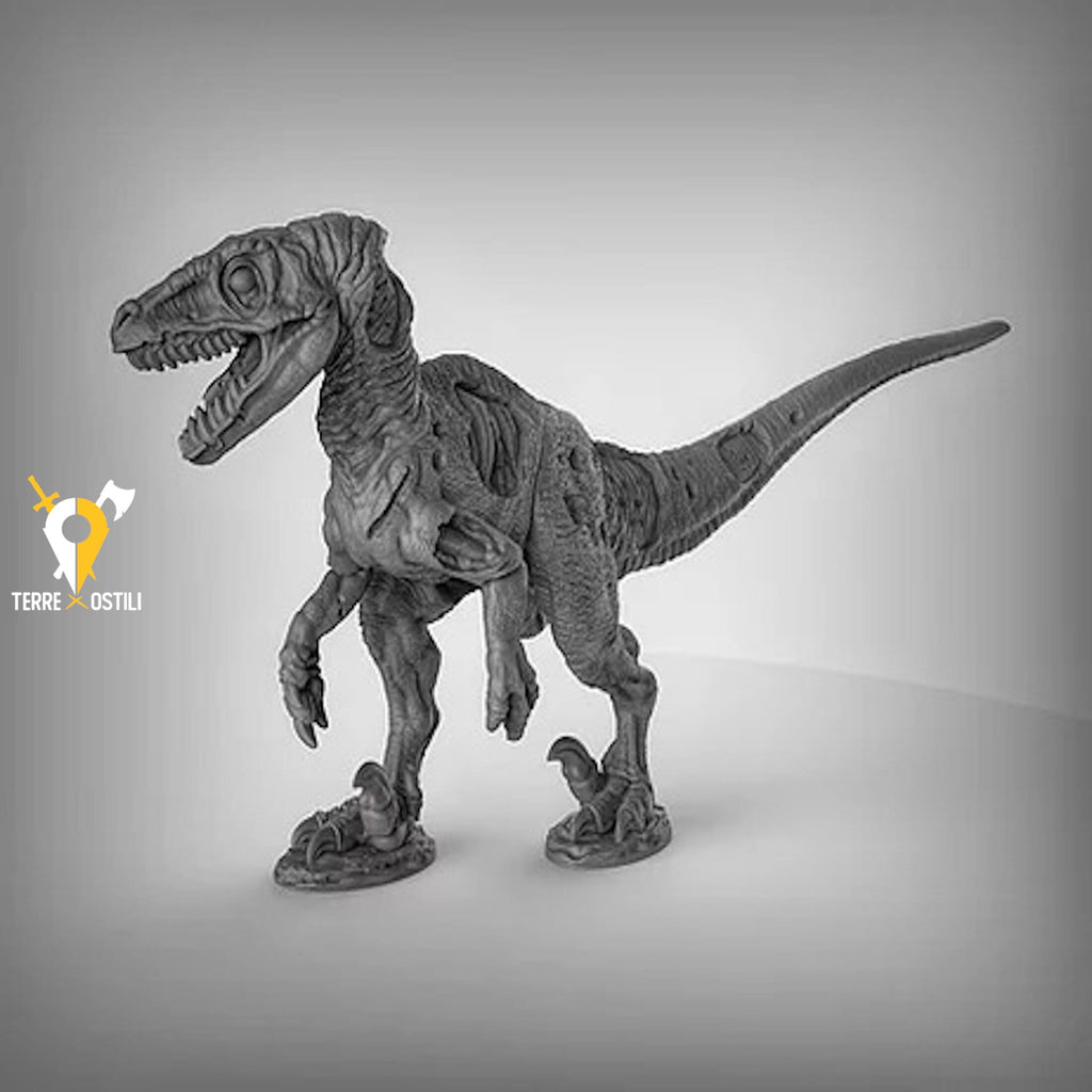 Miniatura Velociraptor zombie dinosauro miniatura per dungeons and dragons dnd