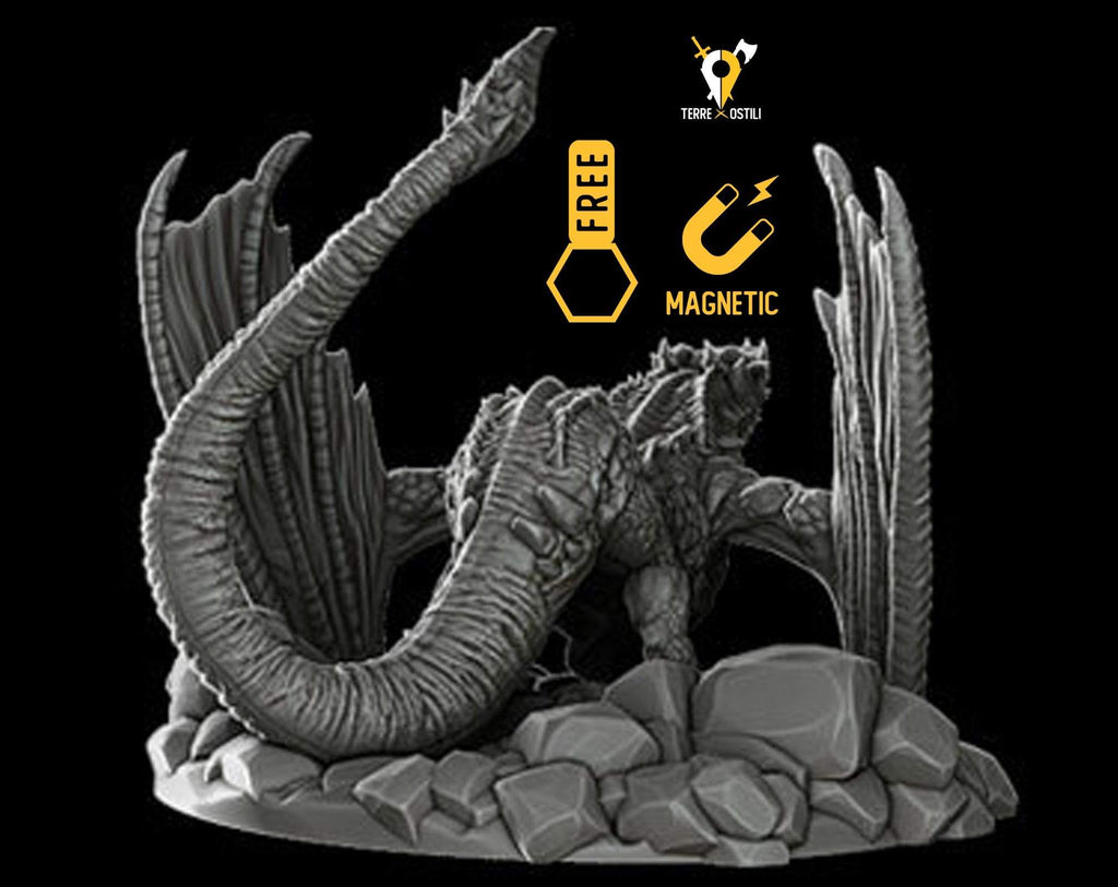 Miniatura Viverna miniatura per dungeons and dragons dnd